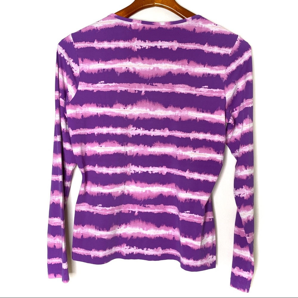 Lands' End Tie-Dye Purple and Pink Swim Coverup - Picture 3 of 6
